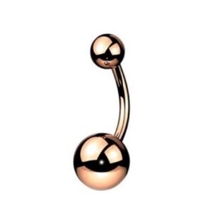 Stainless Steel Rose Gold Belly Button Jewelry